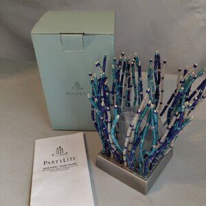 Partylites blues coral votive holder p8890